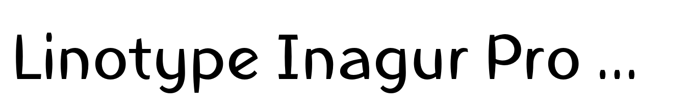 Linotype Inagur Pro Regular